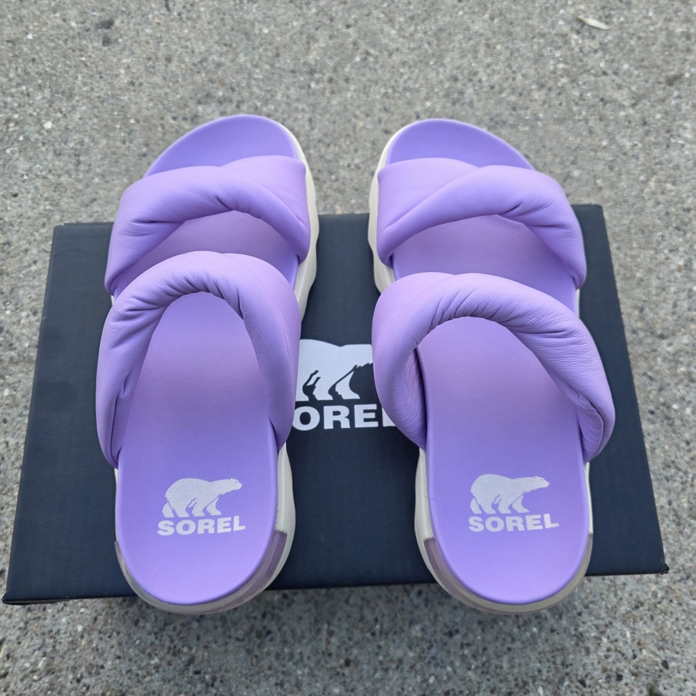 Sorel Women's Purple Slide Size 8 Sandals - Picture 7 of 8